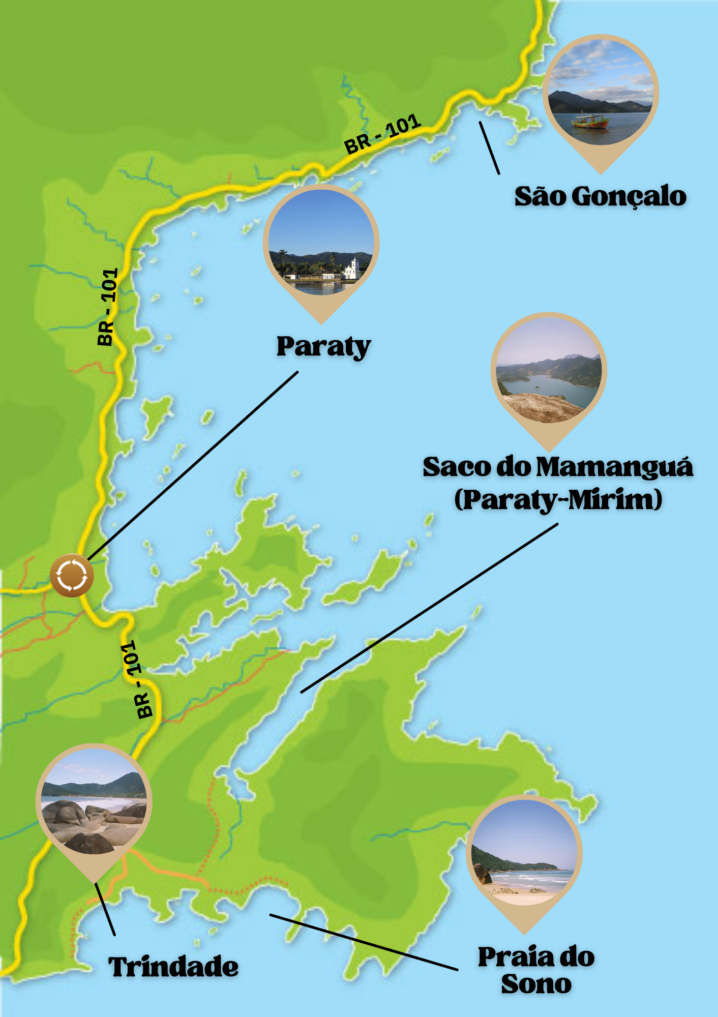 mapa paraty